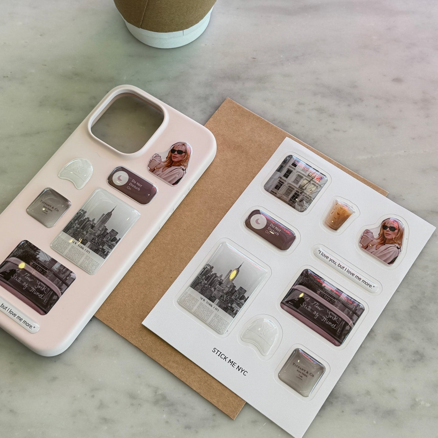 3D Stickers | Iced Latte